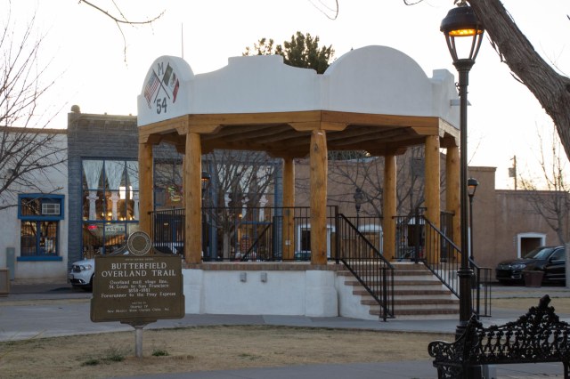 Mesilla, Texas bandstand in plaza