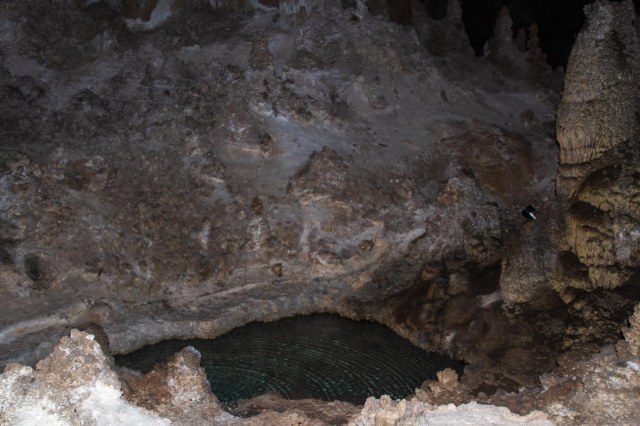 Pond inside a cave