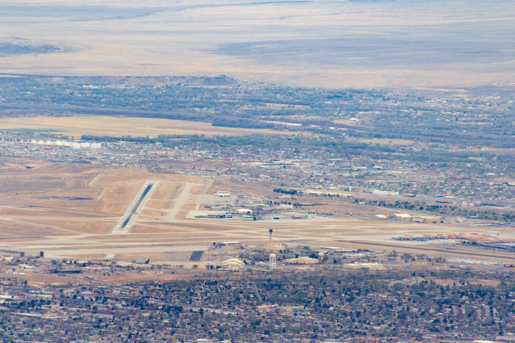 View of valley and airstrip