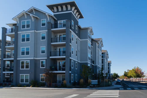 Waterfront at the Marina Apartments Five story luxury apartment building 